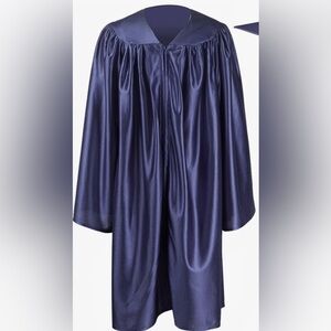Kids navy blue cap and gown